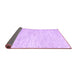 Sideview of Abstract Purple Contemporary Rug, con1742pur