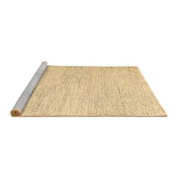 Sideview of Machine Washable Abstract Brown Contemporary Rug, wshcon1742brn