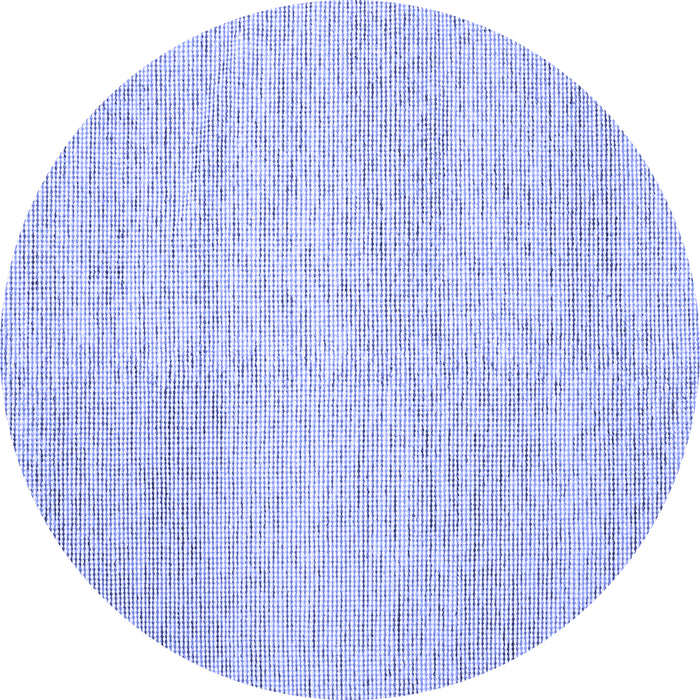Round Abstract Blue Contemporary Rug, con1743blu