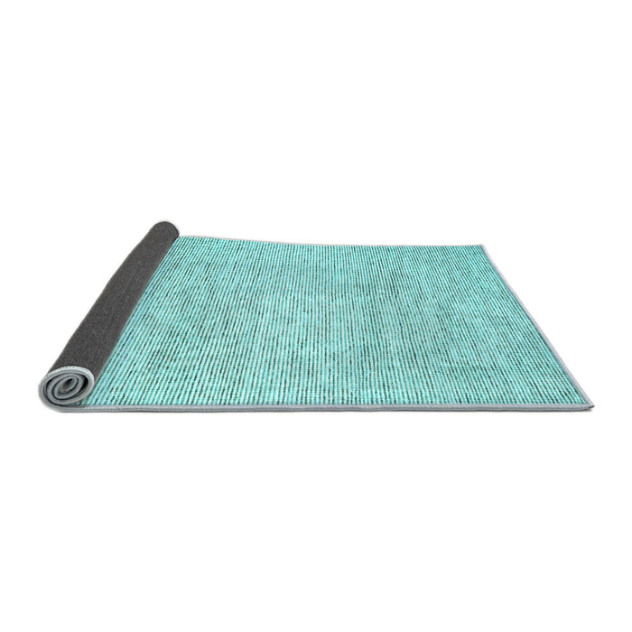 Sideview of Abstract Light Blue Contemporary Rug, con1743lblu