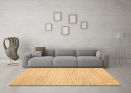 Machine Washable Abstract Orange Contemporary Area Rugs in a Living Room, wshcon1743org