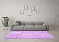 Machine Washable Abstract Purple Contemporary Rug, wshcon1743pur