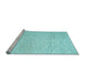 Sideview of Machine Washable Abstract Light Blue Contemporary Rug, wshcon1743lblu