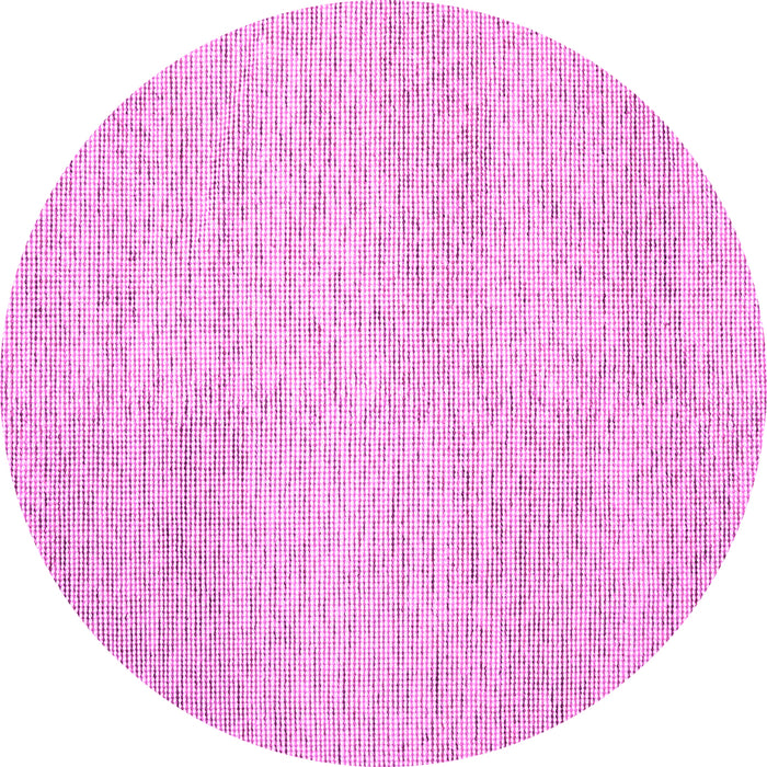 Round Abstract Pink Contemporary Rug, con1743pnk