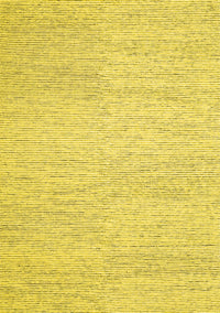 Abstract Yellow Contemporary Rug, con1743yw