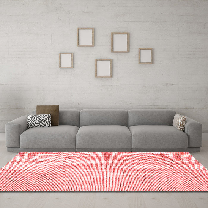 Contemporary Red Washable Rugs