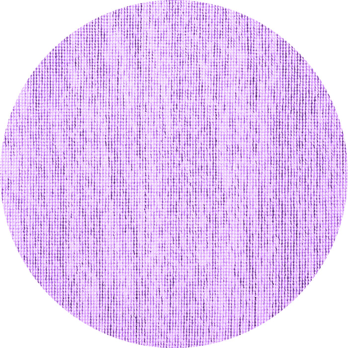 Round Abstract Purple Contemporary Rug, con1744pur