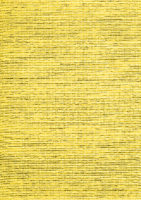 Abstract Yellow Contemporary Rug, con1744yw