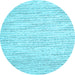 Round Abstract Light Blue Contemporary Rug, con1744lblu