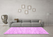 Machine Washable Abstract Pink Contemporary Rug in a Living Room, wshcon1744pnk