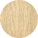 Round Abstract Brown Contemporary Rug, con1744brn