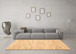 Machine Washable Abstract Orange Contemporary Area Rugs in a Living Room, wshcon1744org