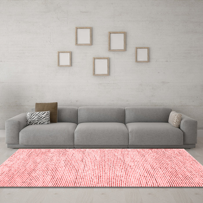 Contemporary Red Washable Rugs