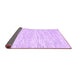 Sideview of Abstract Purple Contemporary Rug, con1744pur