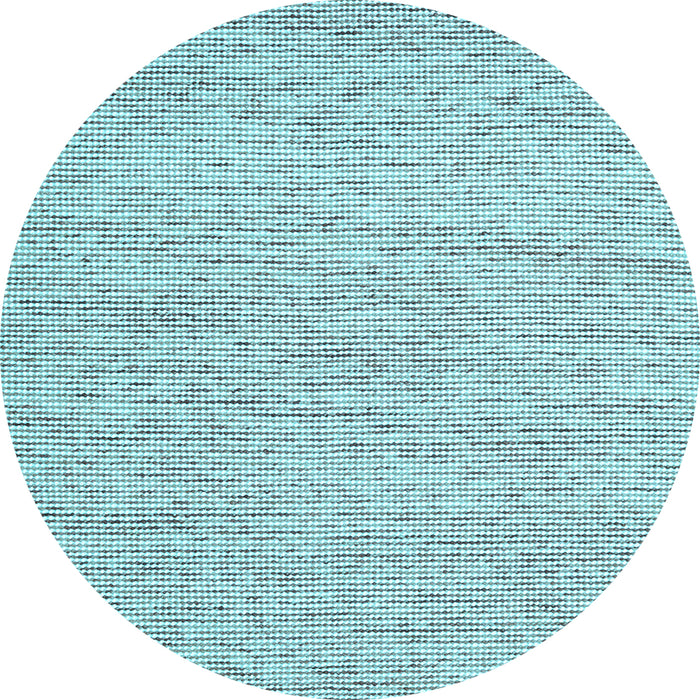 Round Abstract Light Blue Contemporary Rug, con1745lblu