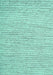 Machine Washable Abstract Turquoise Contemporary Area Rugs, wshcon1745turq