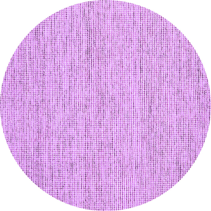 Round Abstract Purple Contemporary Rug, con1746pur
