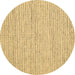 Round Abstract Brown Contemporary Rug, con1746brn