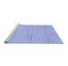 Sideview of Machine Washable Abstract Blue Contemporary Rug, wshcon1746blu