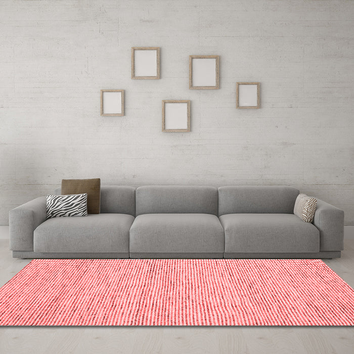 Contemporary Red Washable Rugs