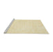 Serging Thickness of Machine Washable Contemporary Peach Beige Rug, wshcon1747