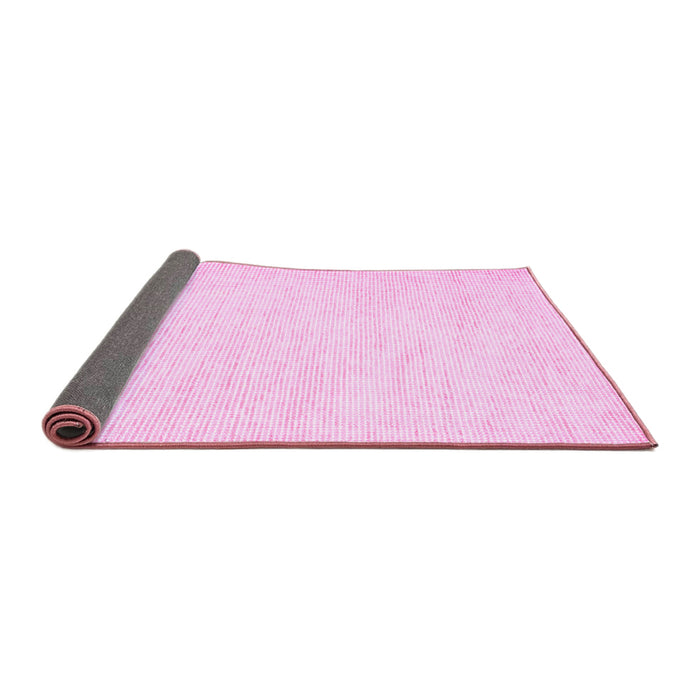 Sideview of Solid Pink Modern Rug, con1747pnk
