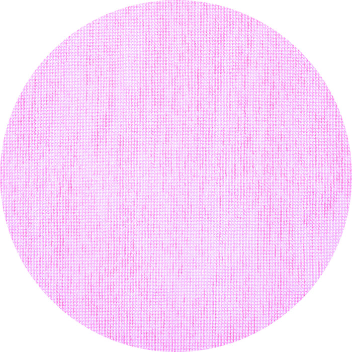 Round Solid Purple Modern Rug, con1747pur