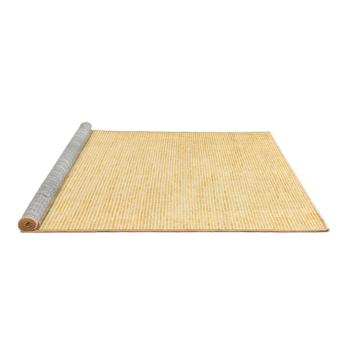 Sideview of Machine Washable Solid Brown Modern Rug, wshcon1747brn