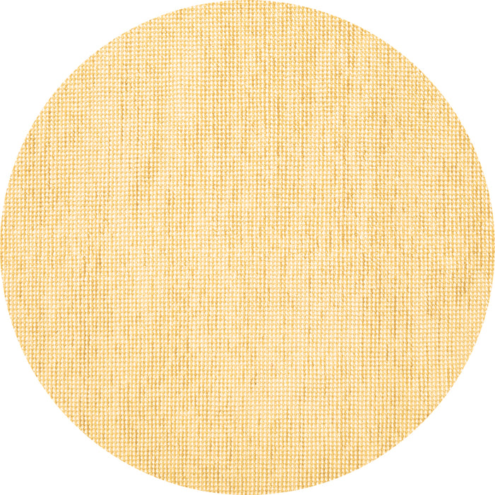 Round Machine Washable Solid Brown Modern Rug, wshcon1747brn