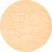 Square Solid Orange Modern Rug, con1747org