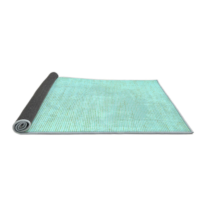Sideview of Solid Light Blue Modern Rug, con1747lblu