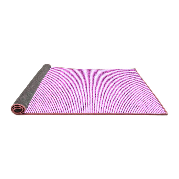 Sideview of Abstract Purple Contemporary Rug, con1748pur