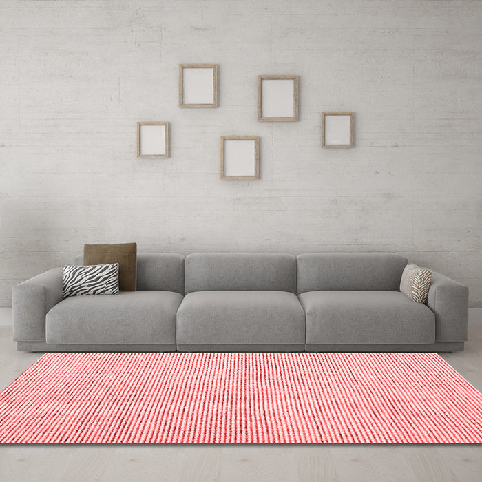 Contemporary Red Washable Rugs