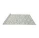 Serging Thickness of Machine Washable Contemporary Cloud Gray Rug, wshcon1749