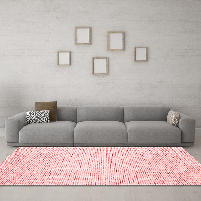 Contemporary Red Washable Rugs
