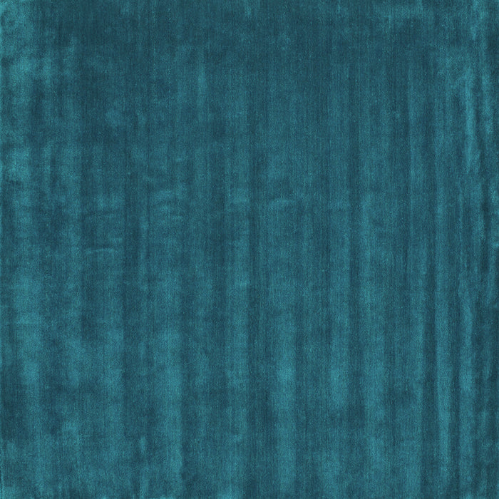 Square Abstract Turquoise Contemporary Rug, con174turq