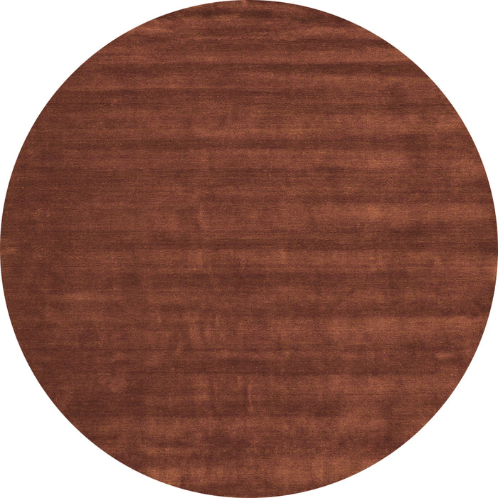 Square Abstract Orange Contemporary Rug, con174org