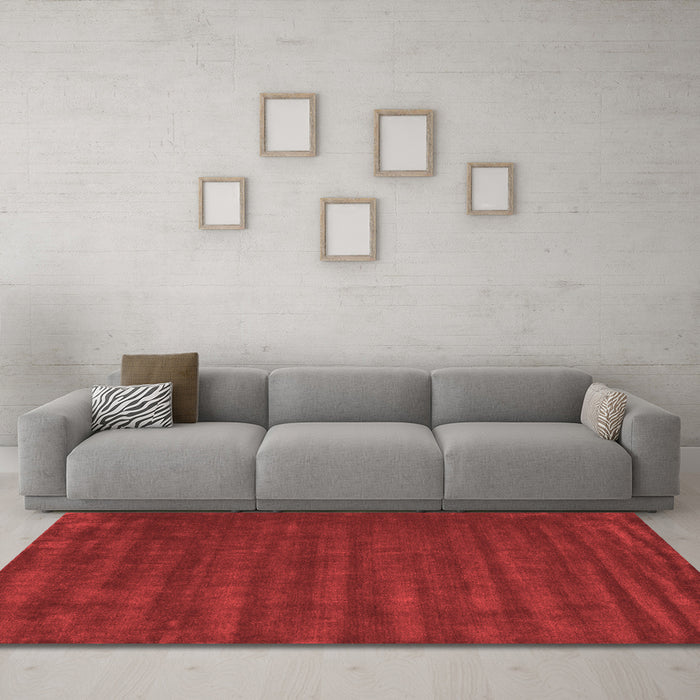 Contemporary Red Washable Rugs
