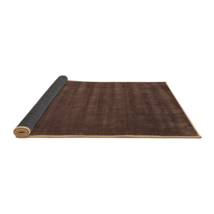 Sideview of Abstract Brown Contemporary Rug, con174brn