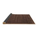 Sideview of Abstract Brown Contemporary Rug, con174brn