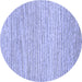 Round Abstract Blue Contemporary Rug, con1750blu