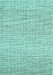 Machine Washable Abstract Turquoise Contemporary Area Rugs, wshcon1750turq