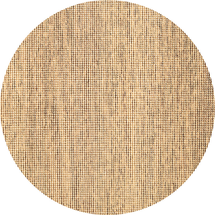 Round Abstract Brown Contemporary Rug, con1750brn