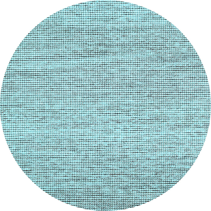 Round Abstract Light Blue Contemporary Rug, con1750lblu