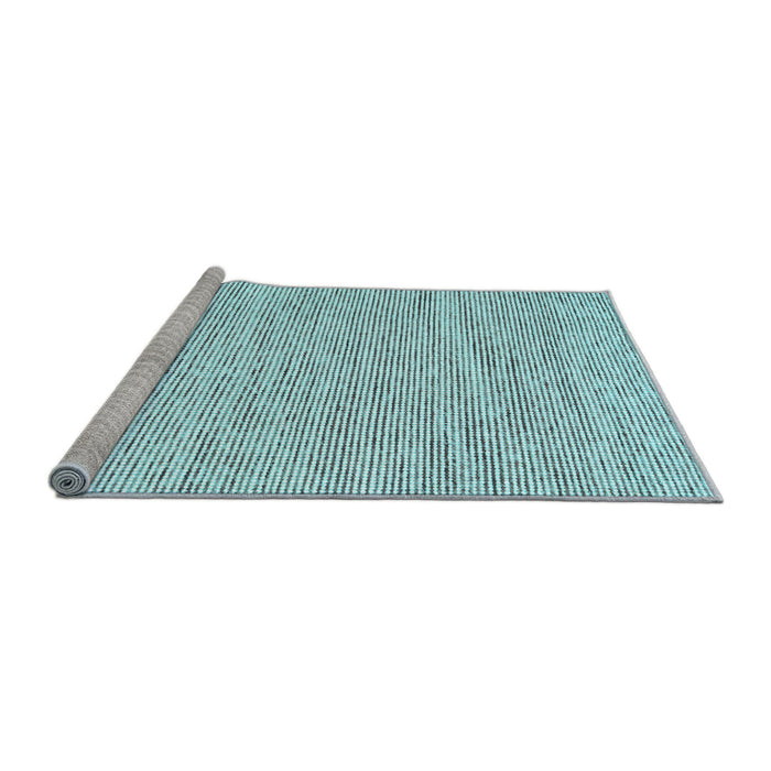 Sideview of Machine Washable Abstract Light Blue Contemporary Rug, wshcon1750lblu