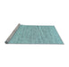 Sideview of Machine Washable Abstract Light Blue Contemporary Rug, wshcon1750lblu