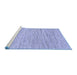 Sideview of Machine Washable Abstract Blue Contemporary Rug, wshcon1750blu