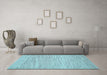 Machine Washable Abstract Light Blue Contemporary Rug in a Living Room, wshcon1750lblu