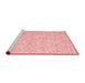 Contemporary Red Washable Rugs