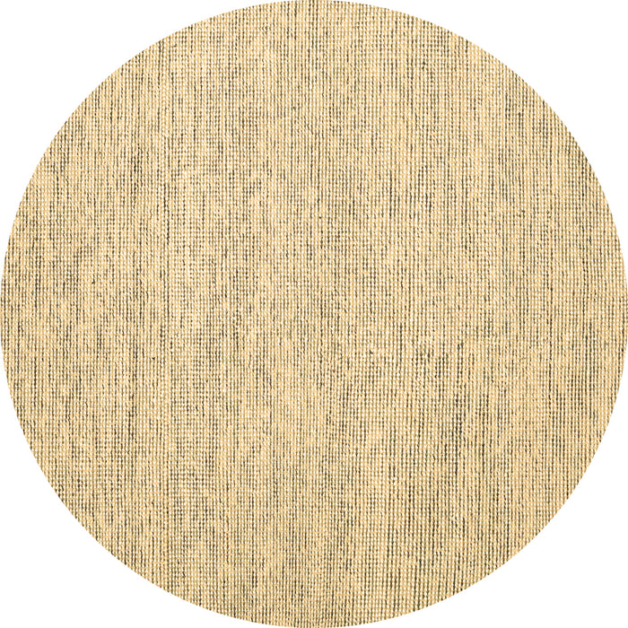 Round Abstract Brown Contemporary Rug, con1751brn